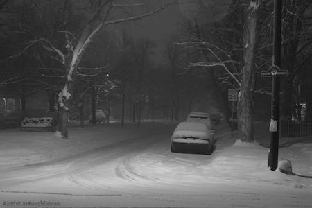 Boulder blizzard